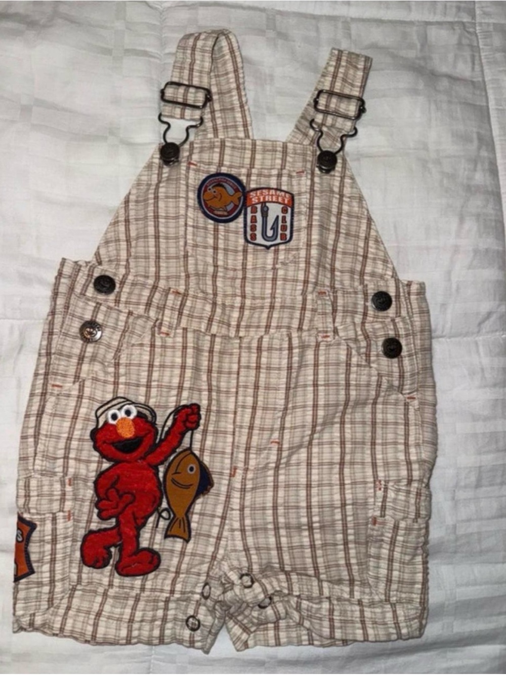 Vintage Sesame street Elmo overalls